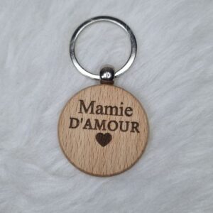 porte-clé en bois personnalisé