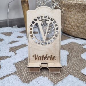 Support de téléphone en bois